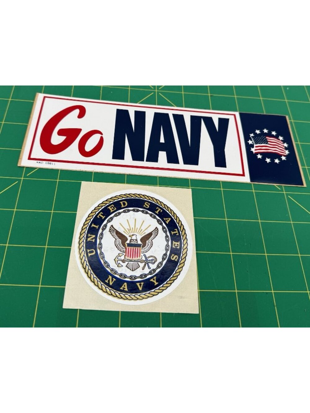 Vintage U.S. Navy Go Navy Bumper Stickers  NOS